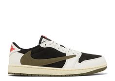 Кроссовки Air Jordan Travis Scott X Wmns Air Jordan 1 Retro Low Og Sp &apos;Olive&apos;, зеленый