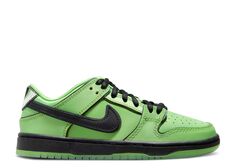 Кроссовки Nike The Powerpuff Girls X Dunk Low Pro Sb Qs Ps &apos;Buttercup&apos;, зеленый