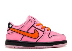 Кроссовки Nike The Powerpuff Girls X Dunk Low Pro Sb Qs Td &apos;Blossom&apos;, розовый