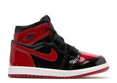 Кроссовки Air Jordan Air Jordan 1 Retro High Og Td &apos;Patent Bred&apos;, красный