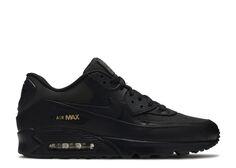 Кроссовки Nike Air Max 90 Premium &apos;Black Gold&apos;, черный