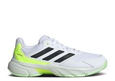 Кроссовки adidas Courtjam Control 3 &apos;White Lucid Lemon&apos;, белый