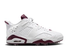 Кроссовки Air Jordan Air Jordan 6 Retro Low Golf Nrg &apos;Bordeaux&apos;, белый