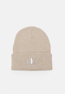 Шапка Minimal Monogram Beanie Unisex Calvin Klein Jeans, цвет plaza taupe