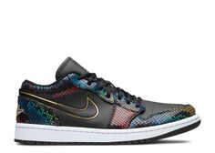 Кроссовки Air Jordan Wmns Air Jordan 1 Low &apos;Multi Snakeskin&apos;, разноцветный