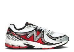 Кроссовки New Balance 860 &apos;White Red&apos;, белый