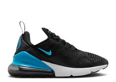 Кроссовки Nike Air Max 270 Gs &apos;Black Blue Lightning&apos;, черный