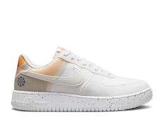 Кроссовки Nike Wmns Air Force 1 Crater &apos;Move To Zero - White Orange&apos;, белый