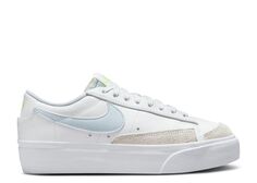 Кроссовки Nike Wmns Blazer Low Platform &apos;White Blue Tint&apos;, белый