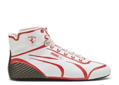 Кроссовки Puma Joshua Vides X Scuderia Ferrari X Speed Cat &apos;Rosso Corsa&apos;, белый