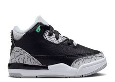 Кроссовки Air Jordan Air Jordan 3 Retro Td &apos;Green Glow&apos;, черный