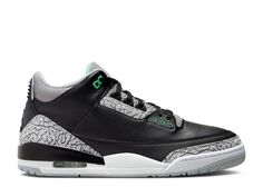 Кроссовки Air Jordan Air Jordan 3 Retro &apos;Green Glow&apos;, черный