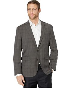 Пальто Cole Haan Slim Fit Suit Separate, коричневый