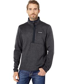 Свитер Columbia Sweater Weather 1/2 Zip, цвет Black Heather/Black