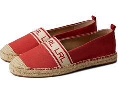 Лоферы LAUREN Ralph Lauren Caylee Canvas Espadrille, цвет Geranium