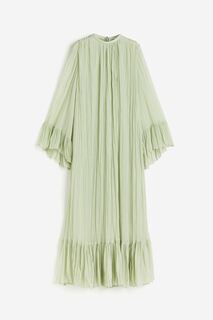 Платье H&amp;M Pleated Kaftan, светло-зеленый H&M