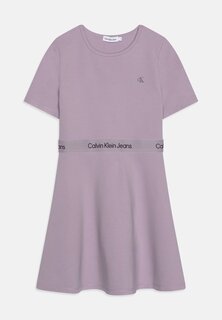 Платье из джерси Punto Tape Dress Calvin Klein Jeans, цвет lavender aura