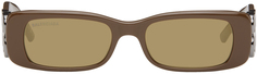 Коричневые солнцезащитные очки Dynasty Balenciaga