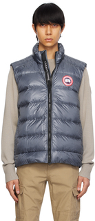 Синий пуховый жилет Crofton Canada Goose