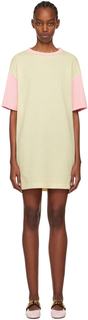 Бежевое жаккардовое мини-платье Moschino, цвет Ivory