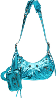 Синяя сумка Le Cagole размера XS Balenciaga, цвет Met sky blue