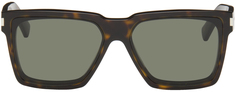 Солнцезащитные очки черепаховой расцветки SL 610 Saint Laurent