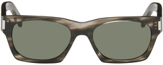 Солнцезащитные очки черепаховой расцветки SL 402 Saint Laurent