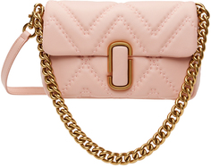 Розовая кожаная сумка на плечо &apos;The стеганая кожа J Marc&apos; Marc Jacobs