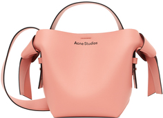 Розовая мини-сумка Musubi Acne Studios, цвет Salmon pink