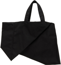 Черная большая сложенная сумка-тоут Comme Des Garcons, цвет Black