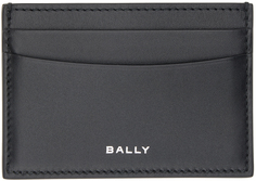 Черная визитница с логотипом Bally