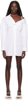Белый - Мини-платье Les Classiques &apos;La Mini Robe Chemise&apos; Jacquemus