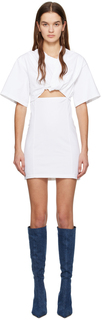Белый мини-платье Le Chouchou &apos;La robe t-shirt Bahia&apos; Jacquemus