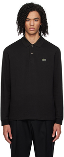 Черная классическая рубашка-поло Lacoste