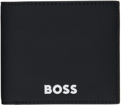 Черный кошелек из искусственной кожи с логотипом Boss