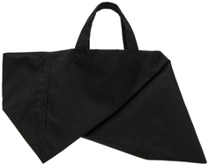 Черная маленькая сложенная большая сумка Comme Des Garcons, цвет Black