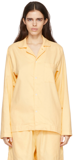 Желтая фланелевая пижамная рубашка Tekla