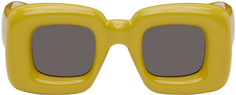 Желтые завышенные солнцезащитные очки Loewe