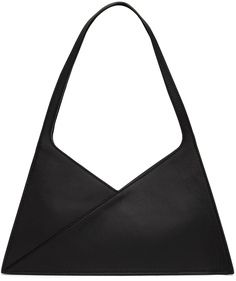 Черная сумка через плечо с треугольниками (6 штук) Mm6 Maison Margiela