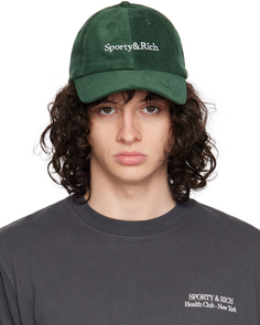 Зеленая кепка с вышивкой Sporty &amp; Rich