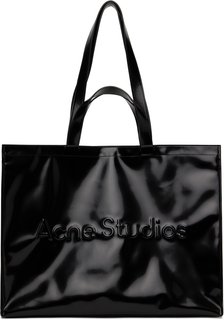 Черная сумка-тоут с логотипом Acne Studios, цвет Black