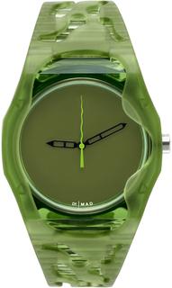 Зеленые концептуальные часы D1 Milano Edition Mad Paris