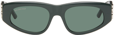Зеленые солнцезащитные очки Dynasty в D-образной оправе Balenciaga