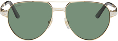 Золотые солнцезащитные очки Santos de Cartier Cartier