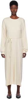 Кремового цвета Платье миди из кафтана Shaw Baserange, цвет Off white