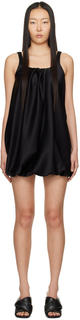 Черное мини-платье с перекрученным узором Jw Anderson