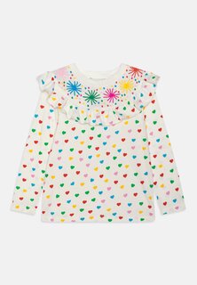 Футболка с длинным рукавом Party Hearts Girl Stella McCartney Kids, цвет ivory/colourful