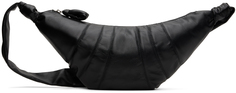 Черная сумка для круассанов среднего размера Lemaire, цвет Black