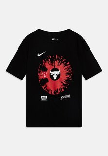 Футболка с принтом Nba Chicago Bulls Courtside Max 90 Fade Tee Unisex Nike, черный