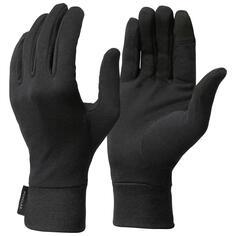 Перчатки Decathlon для горного треккинга для взрослых с шелковой подкладкой — Mt 500 Forclaz, черный